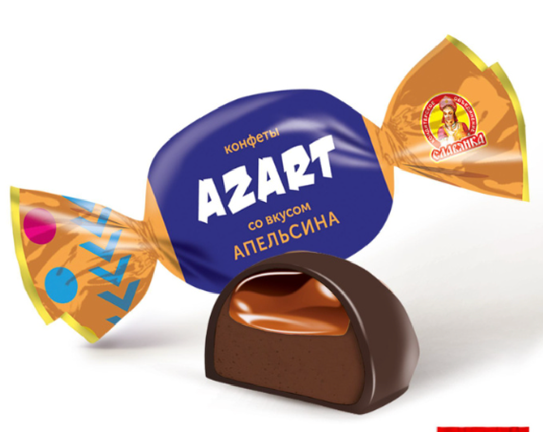 СЛВ КОН AZART со вкусом апельсина пак 1000*6