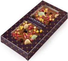 Шоколад молочный с украшением  "Манго,Фундук, Лайм"