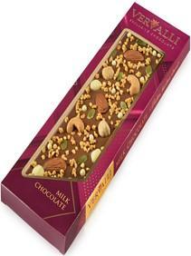 Шоколад Молочный «Кешью, фундук, миндаль» ТМ VERVALLI  НОВИНКА